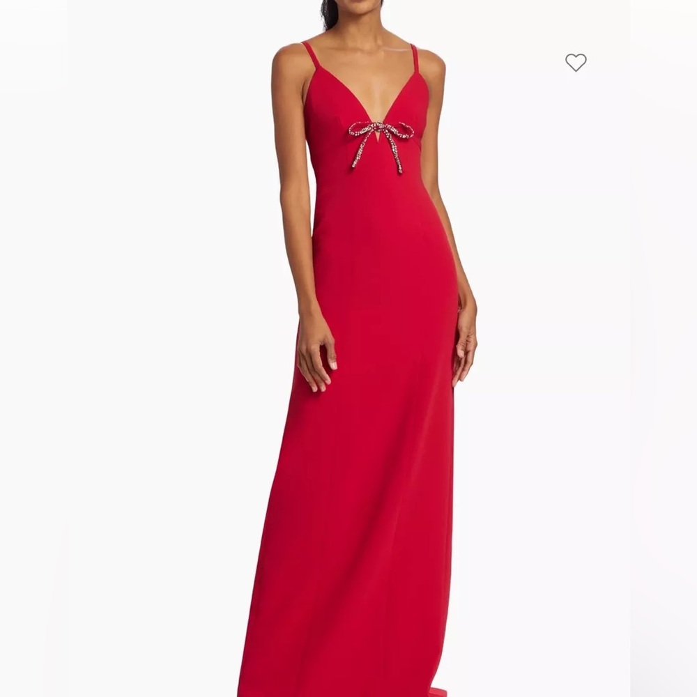 Cinq à Sept Adele Embellished Bow Gown, Size 12 (shortened)